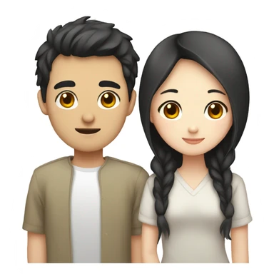 Vietnamese boyfriend and korean girlfriend sticker