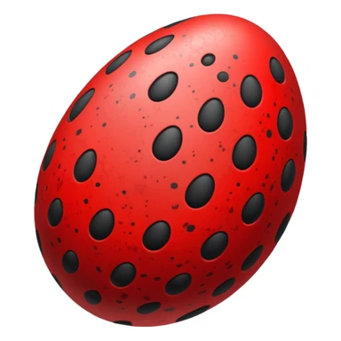 easter egg red and black faded sticker