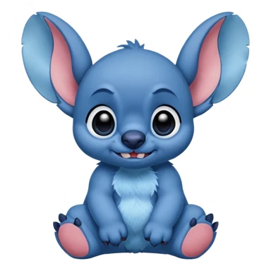 Stitch sentado sticker