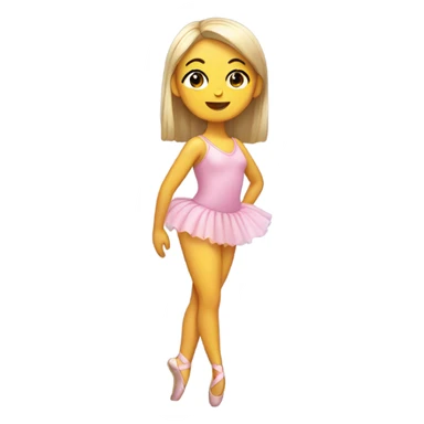 Ballet girl in swimsuit sticker