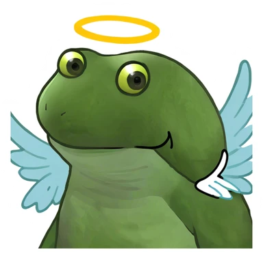 White heart with angel wings sticker