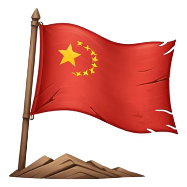 Red flag Northwest background is blue with sun sticker