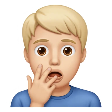 face with hand over mouth shocked by John Brown's raid sticker