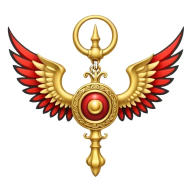 Holy Emblem with black wings and horn sticker
