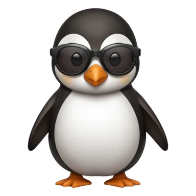 penguin wearing shades sticker