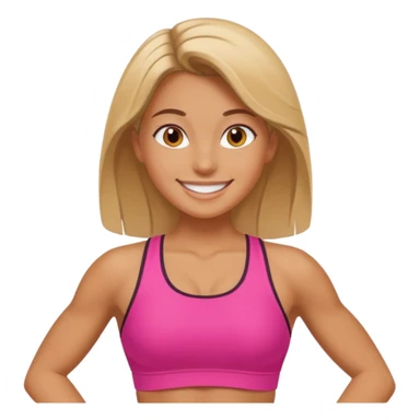 Chica fitness sticker