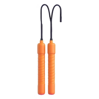 Jump rope gym equipment floating in the air, bright colors sticker