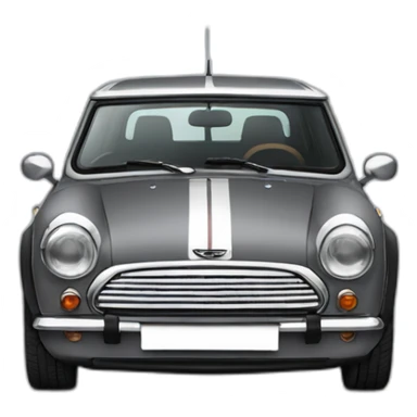 grey mini clubman with stripes and dark window sticker