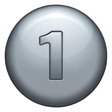 NUMER 1 IN SILVER sticker