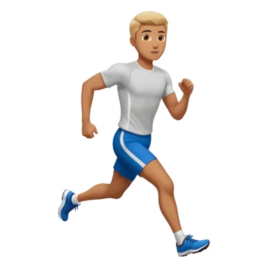 hombre caminando haciendo ejercicios con camisa atletico buena forma sticker