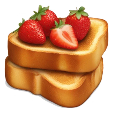 French toast with strawberries  sticker