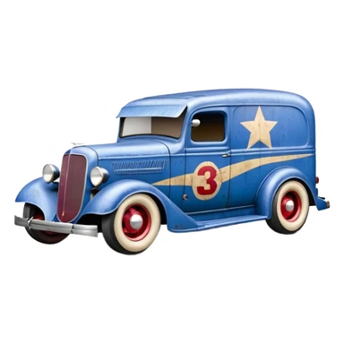 A very fast racing 1934 body shell rustic old antique rat Chevrolet hot rodded moving van that’s blueberry and cherry pearl  sticker