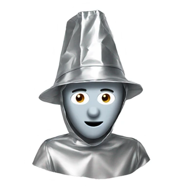 tin foil hat person  sticker
