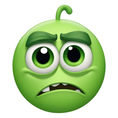 Mike wazowski frown sticker