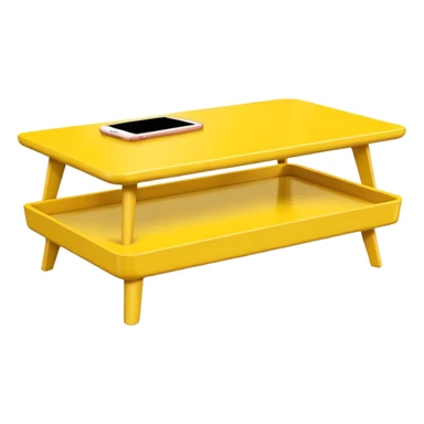 yellow coffe table
 sticker