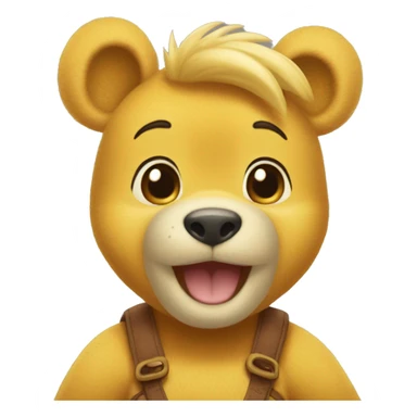Winnie l’ourson sur ressort  sticker