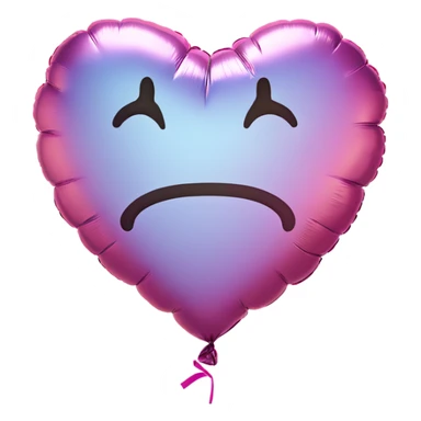 A foil balloon that’s say “I luv u” sticker