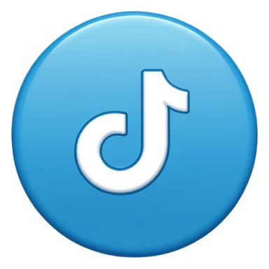 Tik tok mavi tik sticker