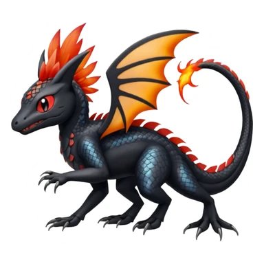 Meloetta-Salandit-Nargacuga-Pokémon-Fakémon-fusion-hybrid-creature sticker