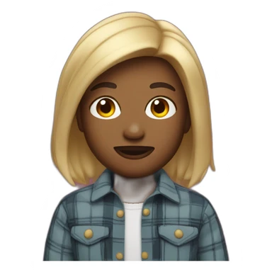 My Memoji wearing flannel sticker