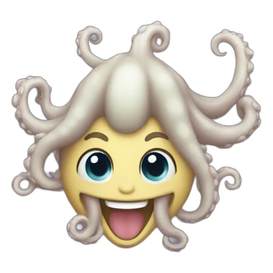 cute kraken cute face HYPE cheering sticker