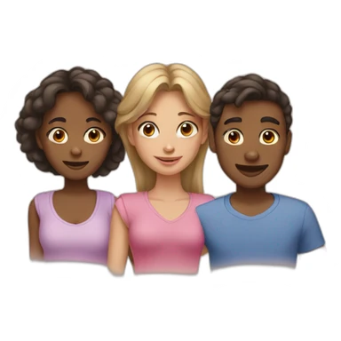 Two sisters and one brother sticker