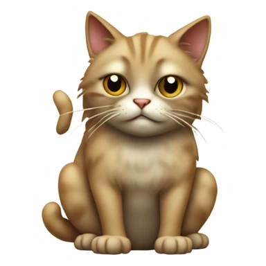 stinky cat peeing sticker