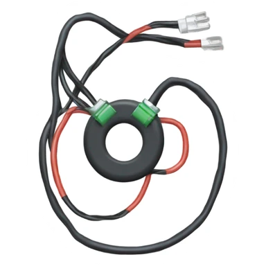 law of ohm: ring of( cable positive battery  resistor negative battery) sticker