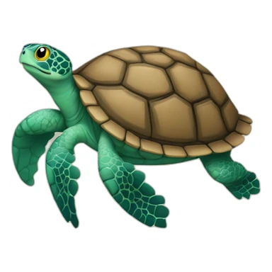 tortue qui rigole sticker
