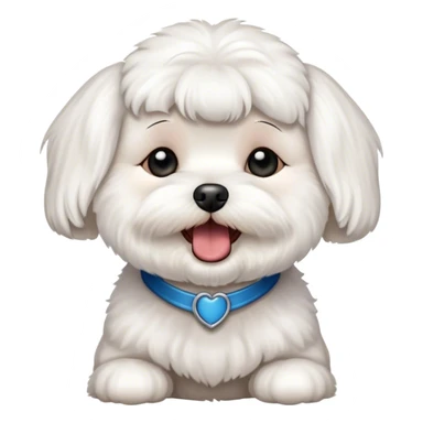 Bichon maltais qui chante sticker