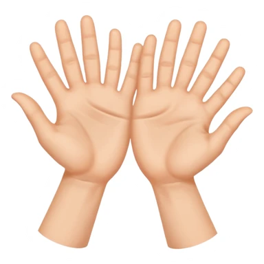 mám radost vyjádřeno rukama sticker