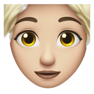 watery eyes while blushing emoji sticker