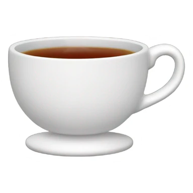 a cup of black tea sticker