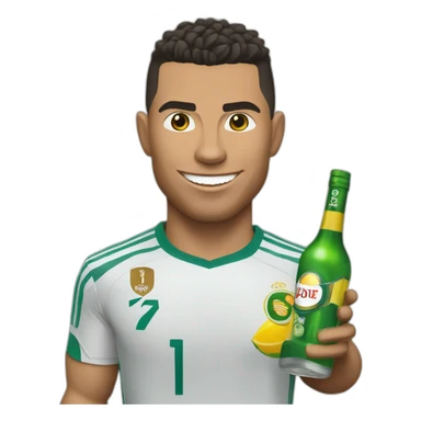 ronaldo qui boit de la vodka sticker