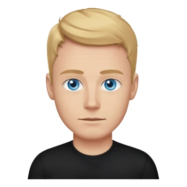 James Hewfield with blue eyes sticker