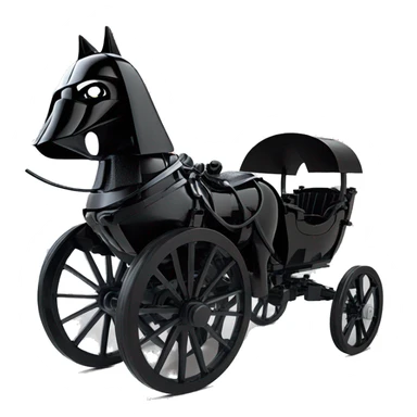 Evil Darth Vader’s Lego horse-drawn 4 wheel coach  sticker
