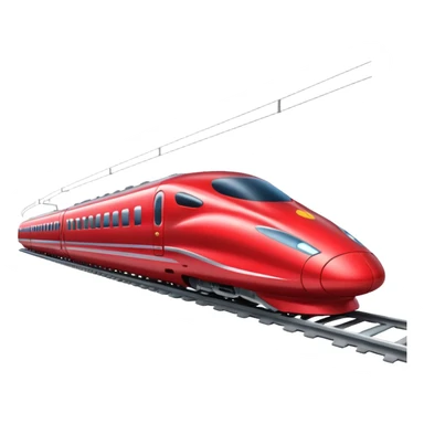 Red bullet Train sticker