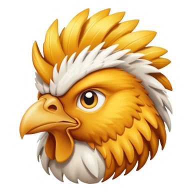 Chicken glare going super saiyan sticker