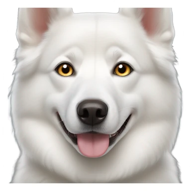 white husky dog with heterochromia  sticker