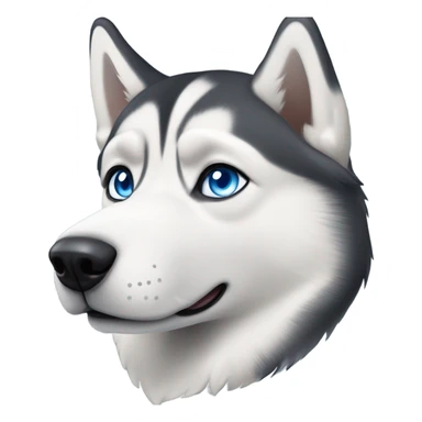 A Siberian husky sticker