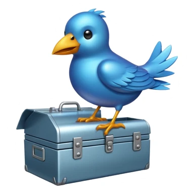 twitter with a toolbox sticker
