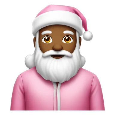 Santa clause in a cute pink suit  sticker