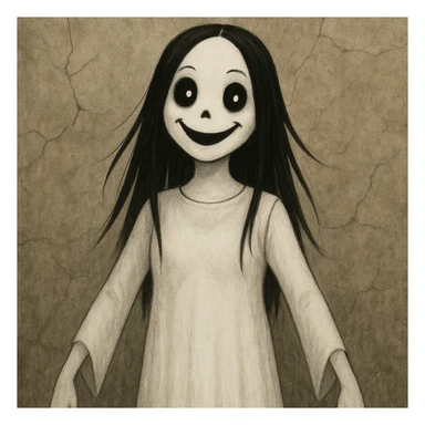 Make the character look happy, keeping the same style and background as the original image. sticker