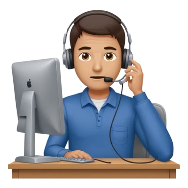 mean looking phone scammer in sketchy call center from pakistan working our of bedroom sticker