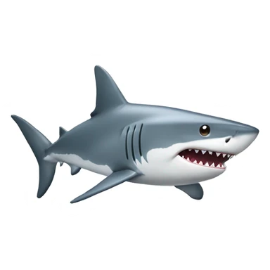 a shark with sports boots sticker