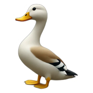 Canard qui fait un doigt d'honneur sticker