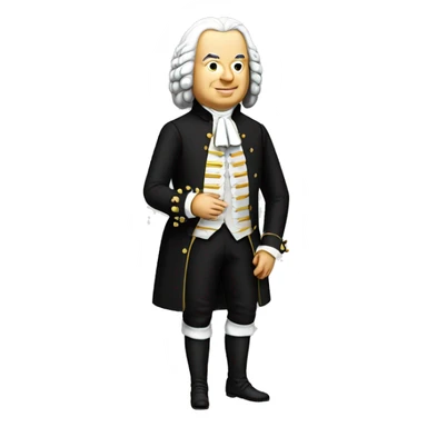 johann sebastian bach standing sticker