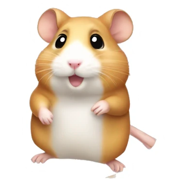Hamster with a hoolahoop sticker