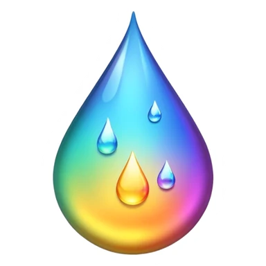 A drop of oil sticker