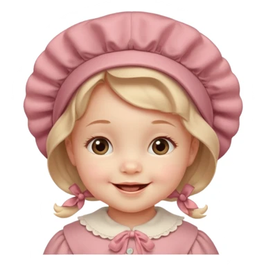 create a baby girl emoji from the 60. sticker